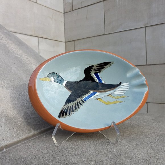 MCM Stangl Pottery, Trenton NJ Sportsman Duck Ashtray - Picture 7 of 17